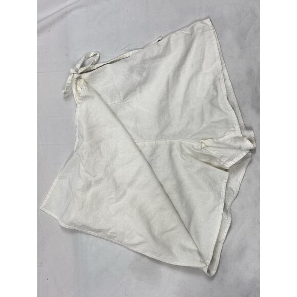 Old Navy White Linen Blend Front Wrap Skort Size XS 3.5” Inseam Cottage Preppy - Picture 9 of 9